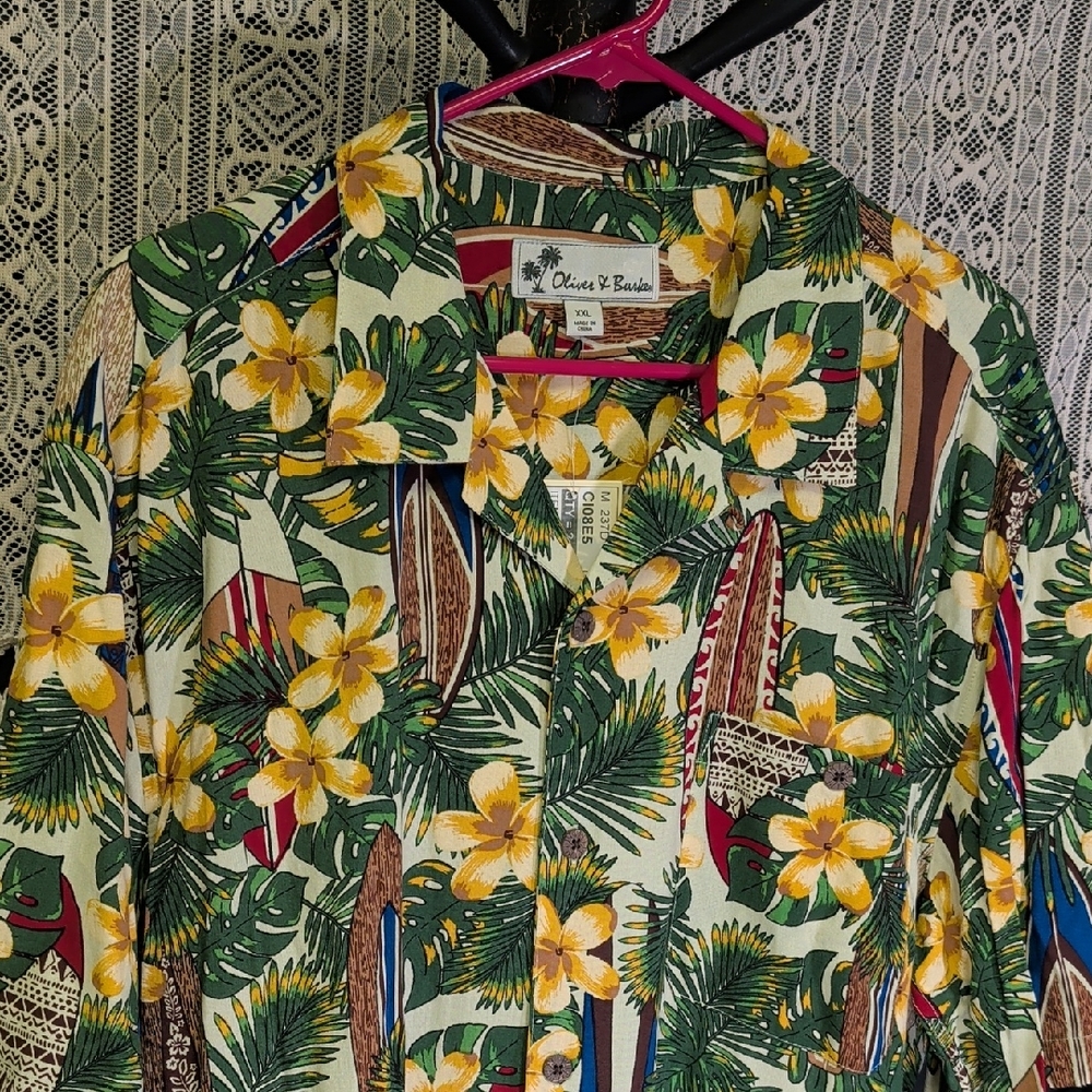 NWT Oliver & Burke Hawaiian Shirt XXL Mens